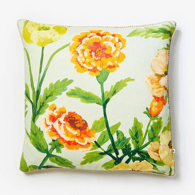 Bonnie and Neil Lani Floral Sage Cushion - 60cm