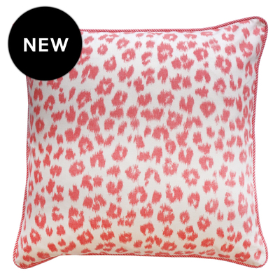 Ocelot Coral Cushion Cover - Various Sizes