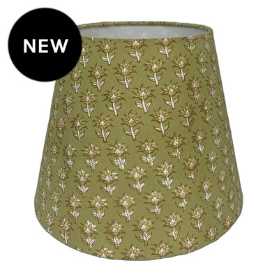 Mini Bouti Tapered Lampshade - Pale Green - 30cm x 20cm x 25cm