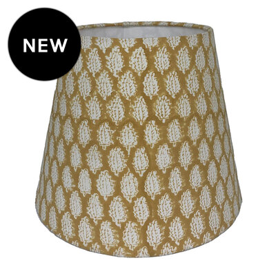 Mini Bouti Tapered Lampshade - Mustard - 30cm x 20cm x 25cm