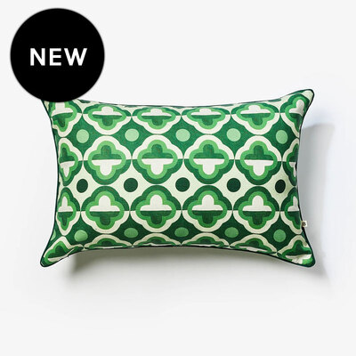 Bonnie and Neil Clove Green Outdoor Cushion Cover - 60cm x 40cm