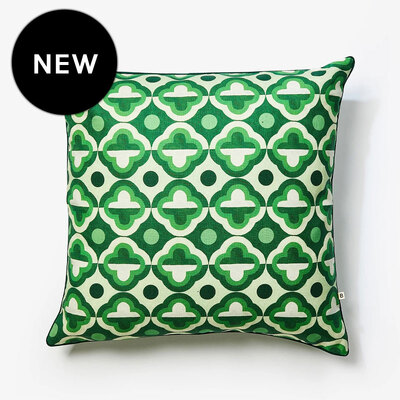 Bonnie and Neil Clove Green Outdoor Cushion Cover - 60cm