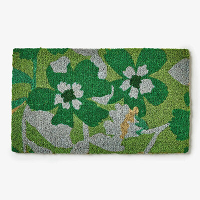 Bonnie and Neil Cosmos Green Door Mat