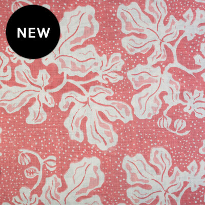 Anna Spiro Elsternwick Fig Linen Fabric - Dusty Rose