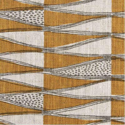 Walter G Tangier Linen Fabric - Saffron