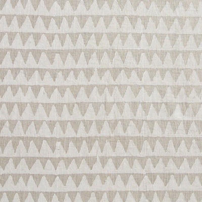 Walter G Pyramids Linen Fabric - Chalk