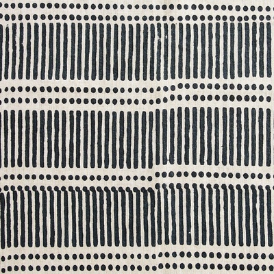 Walter G Dot Dash Linen Fabric - Indian Teal