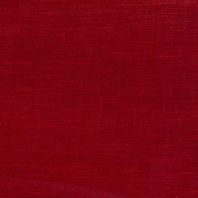 Louisiana Heavy Weight Poly Cotton Chenille Pile Velvet Fabric - Chili