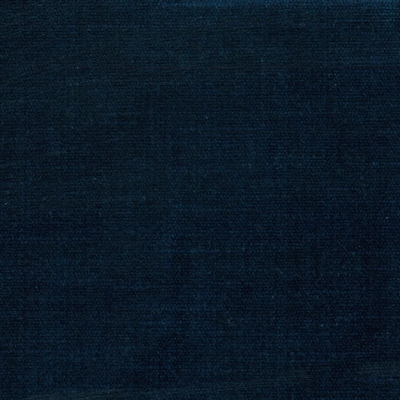 Louisiana Heavy Weight Poly Cotton Chenille Pile Velvet Fabric - Navy