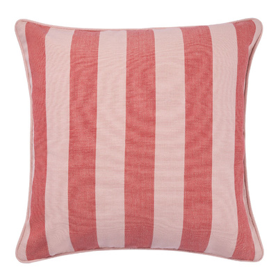 Pavilion Stripe Blush/Coral Cushion Cover - Various Sizes