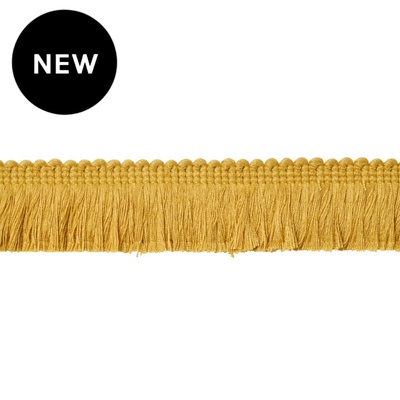 Small Ruche Fringe Trim - Mustard