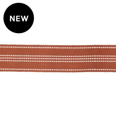 Hamptons Braid Trim 40mm - Rust