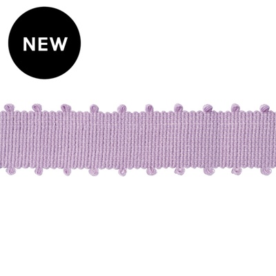 Picot Braid Trim 40mm - Lavender