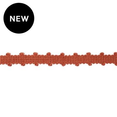 Picot Braid Trim 10mm - Clay