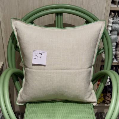 Napery Edge Linen Cushion Cover, 55cm