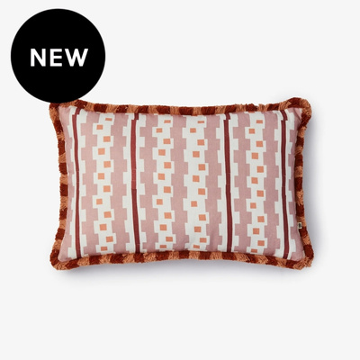 Bonnie and Neil Bauhaus Buff Linen Cushion - 60cm x 40cm