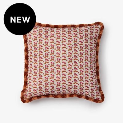 Bonnie and Neil Petit Madeline Pink Linen Cushion - 50cm