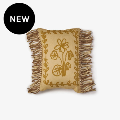 Bonnie and Neil Petra Wheat Linen Cushion - 30cm x 40cm