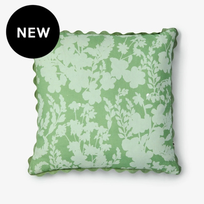 Bonnie and Neil Petal Mint Linen Cushion - 60cm