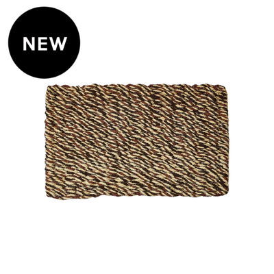 Bonnie and Neil Woven Brown Door Mat