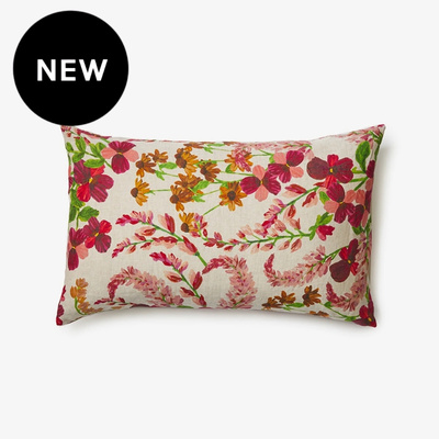 Bonnie and Neil Lupin Multi Linen Standard Pillowcases (Set of 2)