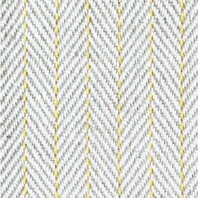 Twill Stripe Nylon Backed Herringbone Stripe Cotton Linen Fabric - Acid Yellow