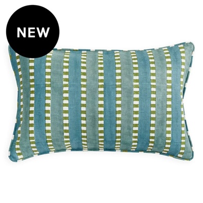 Walter G Marrakesh Lagoon Linen Cushion - 35cm x 55cm
