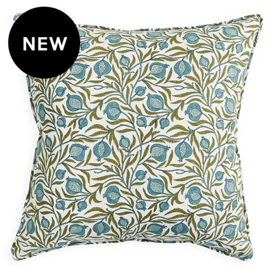 Walter G Medusa Lagoon Linen Cushion - 55cm