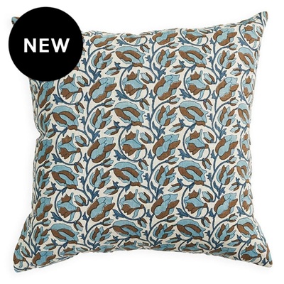 Walter G Lahore Cocoa Linen Cushion - 50cm