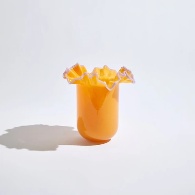 Venus Apricot Glass Vase