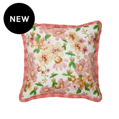 Bonnie and Neil Prairie Pink Linen Cushion - 50cm