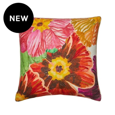 Bonnie and Neil Jardin Multi Linen Cushion - 60cm