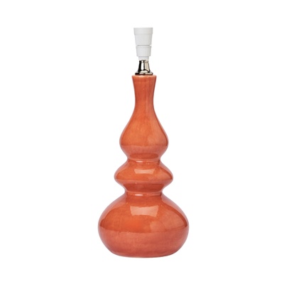 Triple Gourd Ceramic Lamp Base - Terracotta