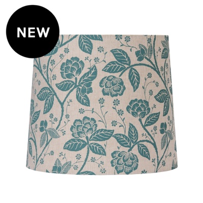 Verandah Floral Teal Empire Lampshade - 38cm x 33cm x 33cm