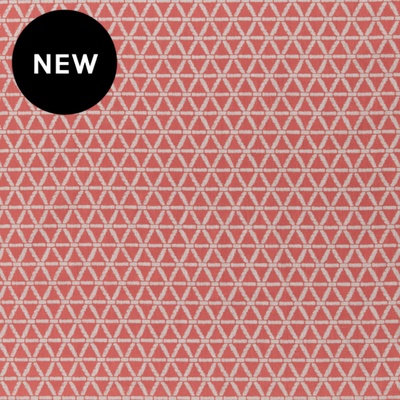 Parlour Ceiling 100% Linen Fabric - Coral