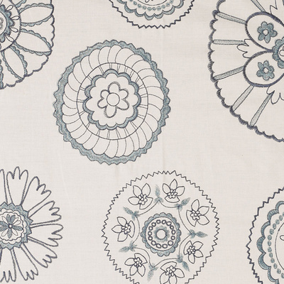 Plaster Flowers Fabric - Larkspur