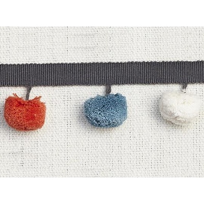 Pom Pom Tape, Multi - Charcoal/Licorice