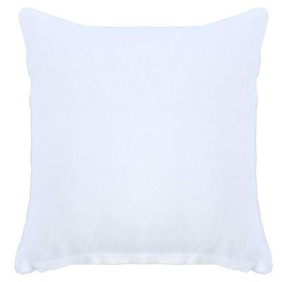 Linen Herringbone Cushion Cover Ivory - 50cm